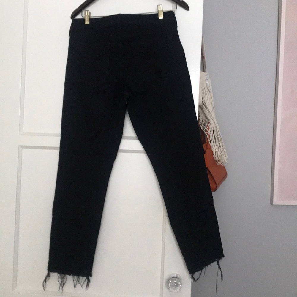 Black Jeans With Patchwork Detailing - image 2